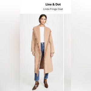 Line & Dot Linda fringe coat